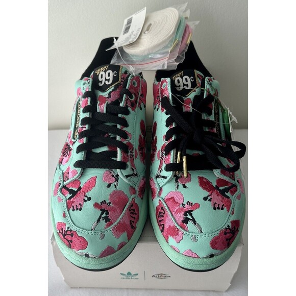 Adidas Continental 80 ARIZONA GREEN TEA FU7788 2019 Size 9 Rare Cherry Blossom - Picture 2 of 16